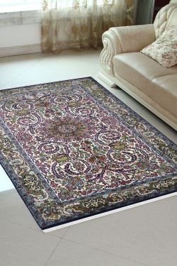 Swirling Chakra Handwoven Silk Carpet
