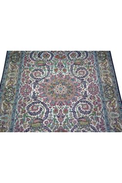 Swirling Chakra Handwoven Silk Carpet