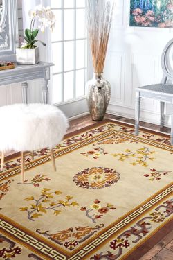 Floral Branch Beautiful Wool Area Rug