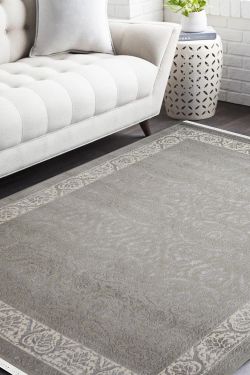 Jewel Grey Handknotted Wool Carpet