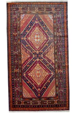 fghan Dastur Brown Medium Rug