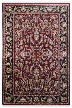 Jewish Maroon Handknotted Oriental Wool Rug