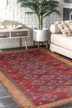 Auburn Floral Woolen Carpet