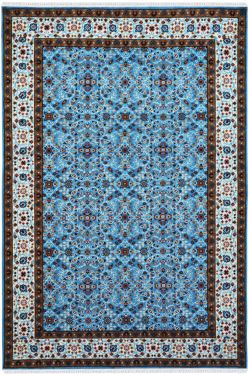 Neel Floral Kashan Handknotted Wool Rug