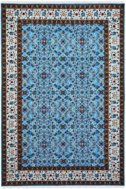 Neel Floral Kashan Handknotted Wool Rug