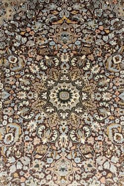 Finely Crafted Handmade Medallion Kashmir Carpet