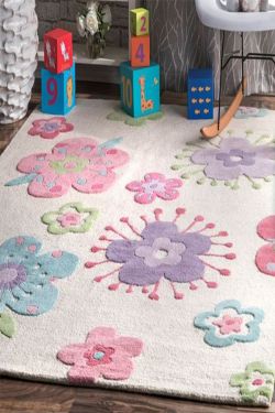 Floral Kids Handknotted Rug