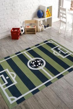 Football Kids Handmade Rug