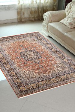 Gold Sikka Kashan Pure Silk Carpet