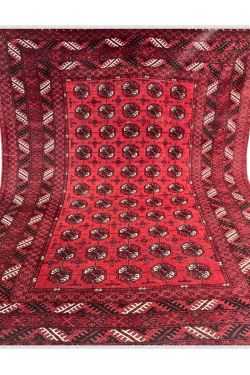 Heriz Mori Bukhara Handknotted Afghan Carpet