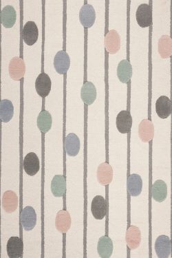 Dots and Lines Handknotted Kids Rug