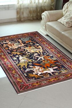 Hunting Sultanate Handmade Area Rug