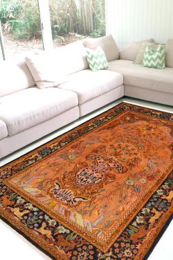 Hunting Tree of Life Handmade Carpet