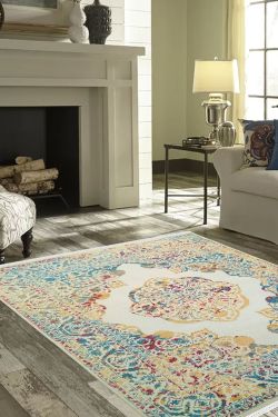 Medallion Pastel Beautiful Woolen Area Rug