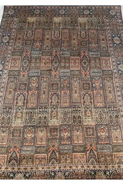 Handmade pure silk rug