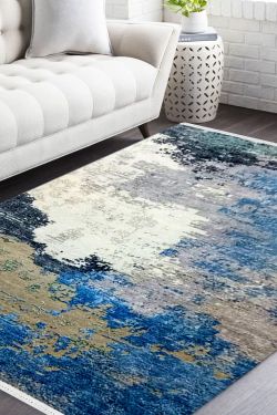 Aqua Musk Handmade Wool Area Rug