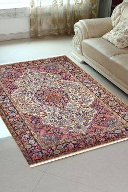 Fleur Kashan Handknotted Silk Area Rug