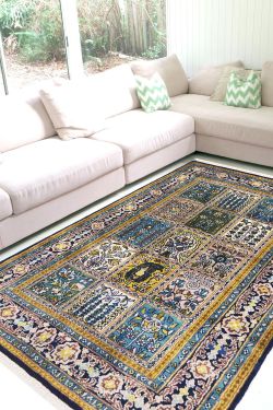Jaali Pardah Qum Woolen Carpet