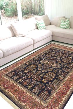 Jhoomar Motif Handmade Woolen Carpet