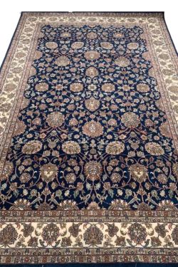 Handmade Kashan Floral Rug