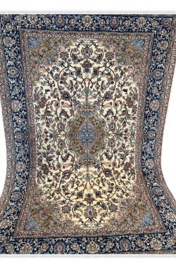 Kashmiri Wool Kashan Handmade Carpet