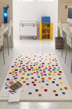 Multicoloured Kids Handknotted Rug
