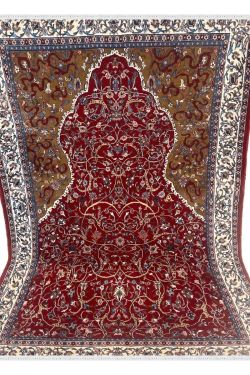 Nain Pictorial Kashmiri Wool Handmade Carpet