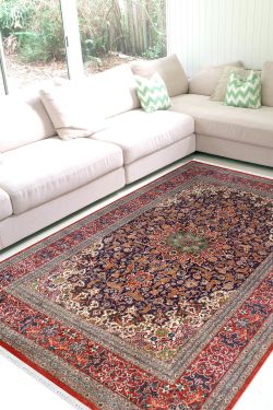 Neel Chakra Ardabil Woolen Carpet