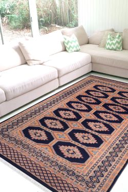 Neeli Bokhara Woolen Carpet