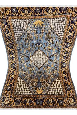  Neel Jaali Kashmir Wool Handknotted Carpet 