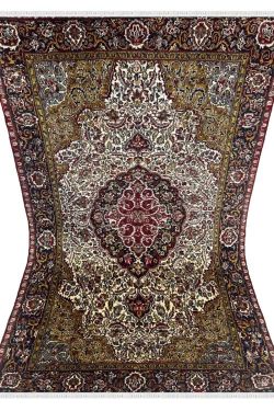 Noor Mahal Kashan Handknotted Wool Rug