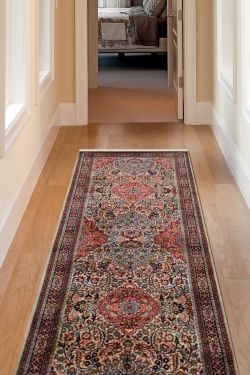 Pink 3 X 8 Kashan Traditional Runner Area Carpet