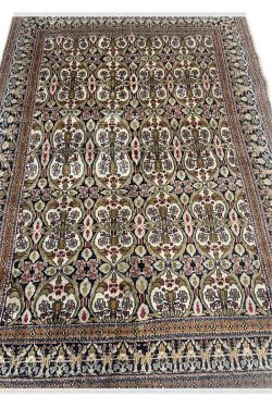 All over Pistachio Pattern Kashmir Handmade Carpet