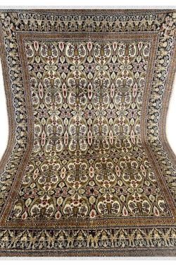 All over Pistachio Pattern Kashmir Handmade Carpet