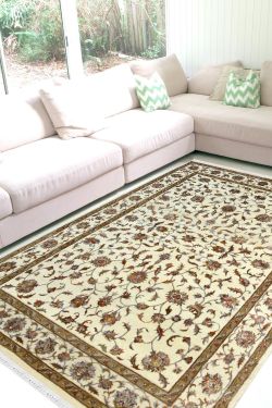 Pure Floral -All Over Kashan Woolen Rug