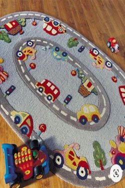 Highway Kids Handmade Rug