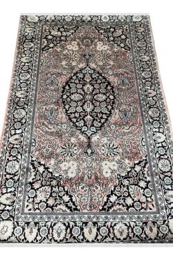 Salmon Pink Handknotted Pendant Carpet