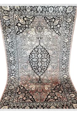Salmon Pink Handknotted Pendant Carpet