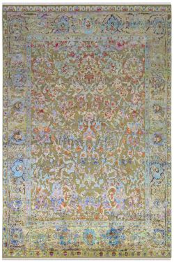 Old Song Sari Silk Area Rug