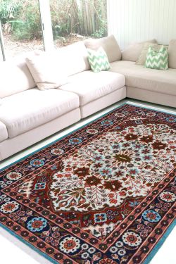 Sky Jewel Kashan Area Rug