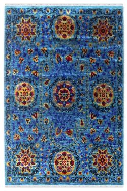 Sunshine Flower Sari Silk Carpet