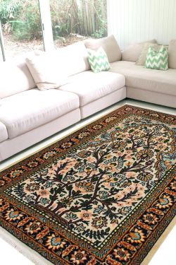 Tree of Life Pastel Woolen Carpet