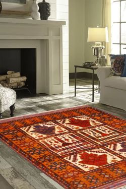 Egyptian Afghan Area Rug