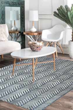 Downward Vertical Modern Area Rug