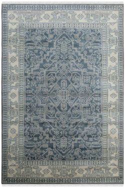 Green Blue Area Monochrome Rug 