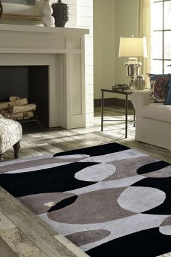 Faded Bulbs Modern Area Rug