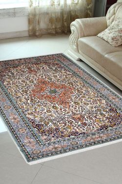 Flora Kashan Handknotted Silk Area Rug