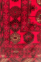 Dual Layered Red Afghani Mori Bokhara Handmade Rug