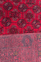 Central Motif Afghani Maroon Handknotted Area Rug