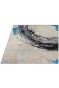 Dreamy Swirl Beige Handmade Wool Abstract Rug